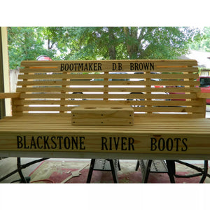 4ft Classic Pine Porch Swing with Option to Personalize