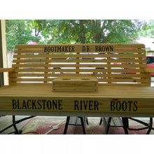 Load image into Gallery viewer, 6ft Classic Pine Porch Swing with Option to Personalize