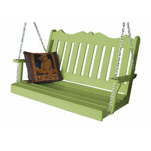 Load image into Gallery viewer, Royal English Porch Swing 4 Foot Colored Poly Lumber