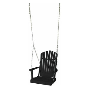 Colored Poly Lumber Adirondack Swing Chair With Chains