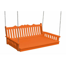 Load image into Gallery viewer, Royal English Swing Bed 4 Foot Colored Poly Lumber