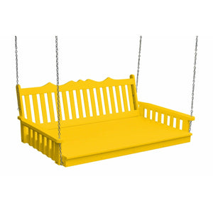 Royal English Swing Bed 75 Inch Twin Size Poly Lumber