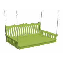 Load image into Gallery viewer, Royal English Swing Bed 75 Inch Twin Size Poly Lumber