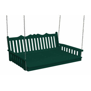 Royal English Swing Bed 5 Foot Poly Lumber Porch Swing