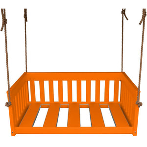 50" Deep Seating Mission Crib Swing with Rope, Colored Polywood