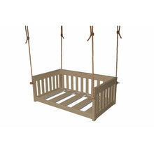 Load image into Gallery viewer, 50&quot; Deep Seating Mission Crib Swing with Rope, Colored Polywood