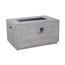 Load image into Gallery viewer, Patio Light Gray Stainless Steel Fire Pit Table with Rain Cover