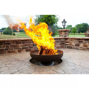 The American Patriot Fire Pit - Natural Steel Finish