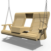 Load image into Gallery viewer, Pressure Treated Pine 5′ Rollback Swing with Console
