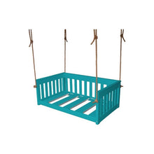 Load image into Gallery viewer, 50&quot; Deep Seating Mission Crib Swing with Rope, Colored Polywood