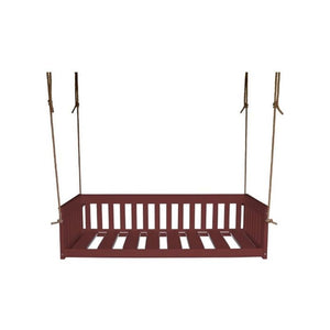 75" Deep Seating Mission Swing w Rope, Colored Polywood Porch Swing