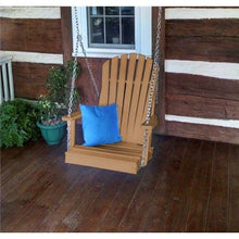 Load image into Gallery viewer, Colored Poly Lumber Adirondack Swing Chair With Chains